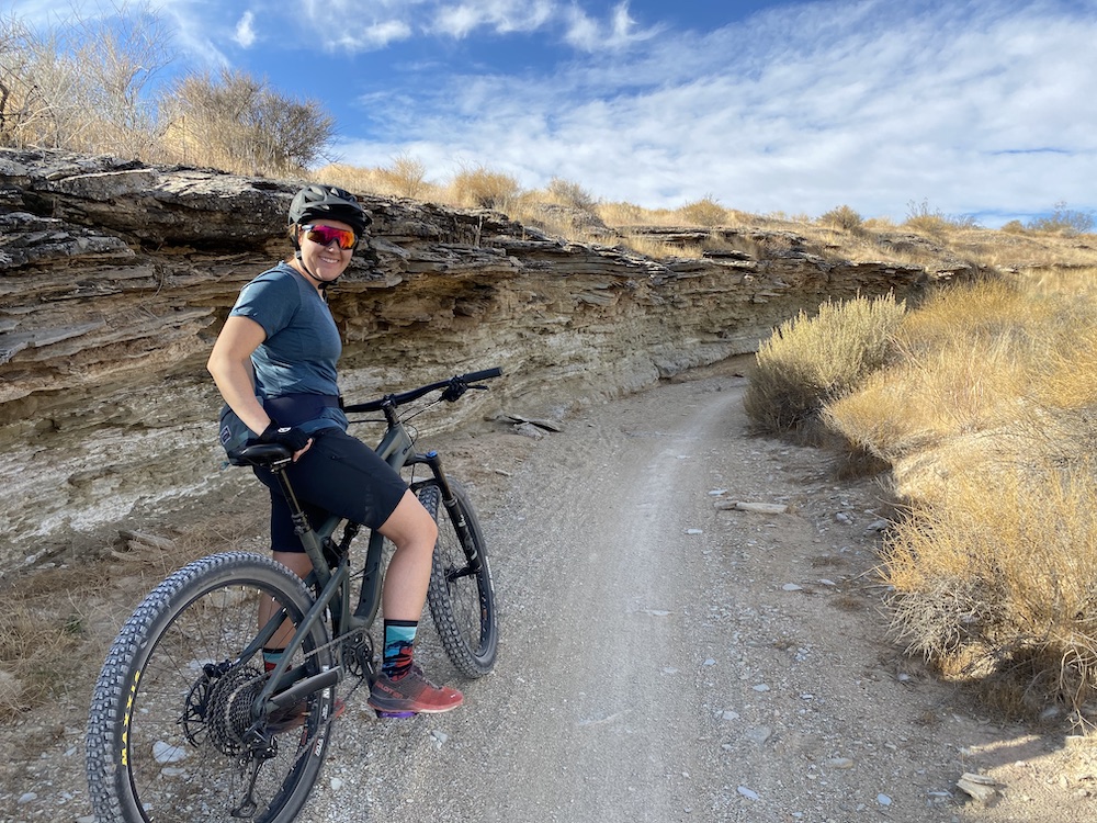 Andy Walker Mountain Biking in Desert